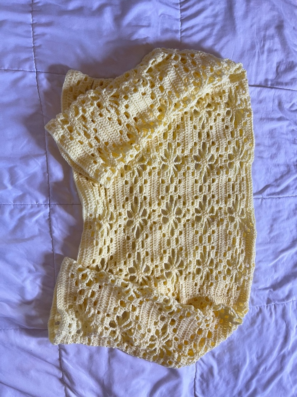 Handmade Crochet Flower Top